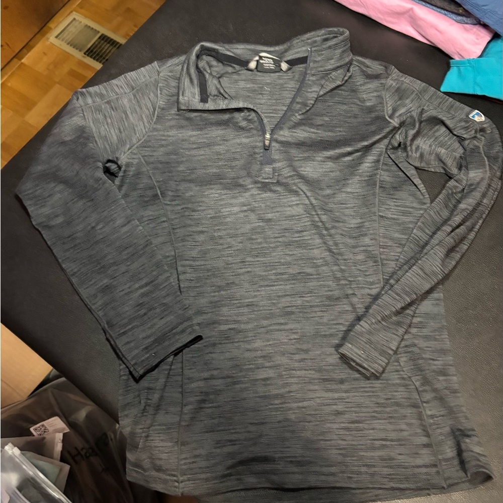 Kuhl youth Gray Quarter-Zip Pullover 10/12